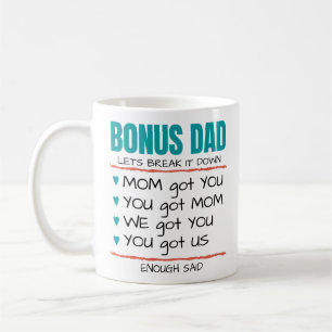 Bonus Dad - Let's Break It Down, Gift for Step-Dad Coffee Mug