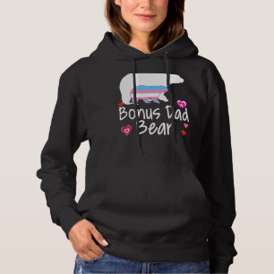 Bonus Dad Lgbt Bear Transgender Rainbow Lgbt Gay L Hoodie