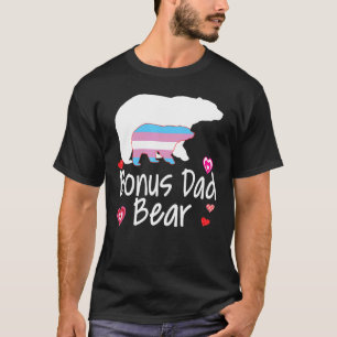 Bonus Dad Lgbt Bear Transgender Rainbow Lgbt Gay L T-Shirt
