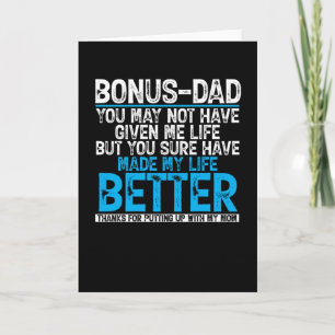 Bonus Dad Made My Life Better Gift Card