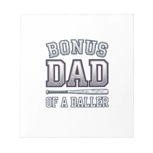 Bonus Dad of a Baller Vintage Sports Shirt Design_ Notepad