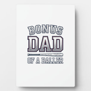 Bonus Dad of a Baller Vintage Sports Shirt Design_ Plaque