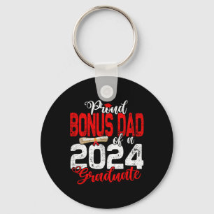 Bonus Dad Of A Cl Of 2024 Graduate For Graduation Key Ring