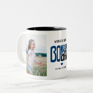 Bonus Dad Photo Type Design Two-Tone Coffee Mug
