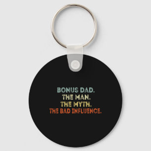 Bonus Dad The Man Myth D Influence Funny Step-dad Key Ring