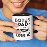 Bonus Dad, The Man, The Myth, The Legend Photo Mug<br><div class="desc">Create a fabulous custom gift for a beloved stepfather or father figure this Father's Day with this cool custom photo coffee mug. Unique design for dads who stepped up! Design features the text "Bonus Dad, The Man, The Myth, The Legend", and name/s. Customise your favourite picture to make it extra...</div>