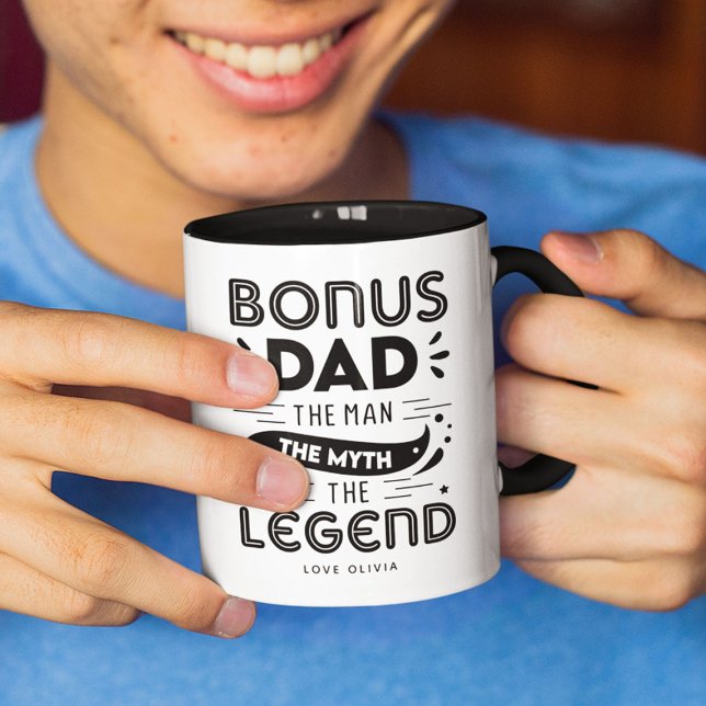 Bonus Dad, The Man, The Myth, The Legend Photo Mug (Creator Uploaded)