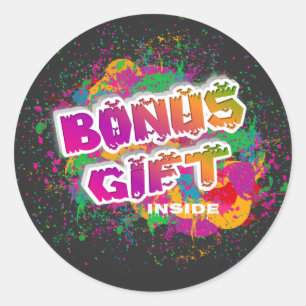 Bonus Gift Inside  Classic Round Sticker