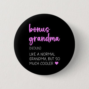 Bonus grandma definition cute mother's day noun 6 cm round badge