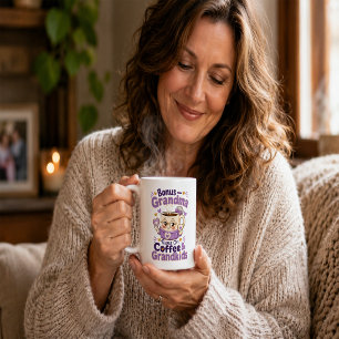 Bonus Grandma Runs On Coffee And Grandkids Funny Mug