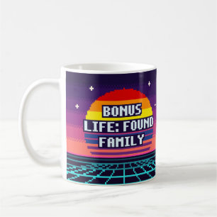 Bonus Life: Found Family Pride Pixel Mug