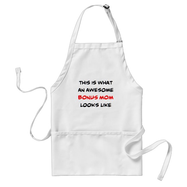 bonus mom, awesome standard apron (Front)