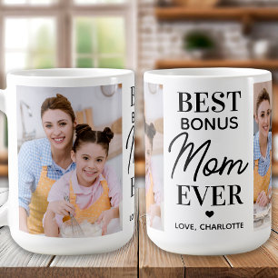 BONUS MOM Personalised 2 Photo Mother's Day Coffee Mug
