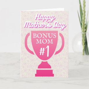 Bonus Mum #1 Mother's Day Card
