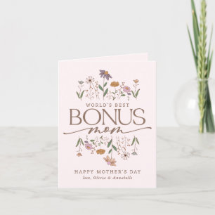 Bonus Mum 2 Photo Mother's Day Card