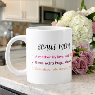 Bonus Mum Definition Quote Large Coffee Mug