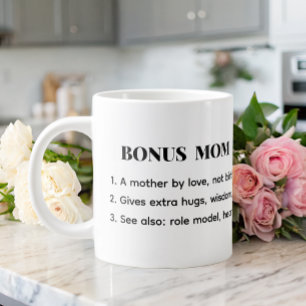 Bonus Mum Definition Quote Large Coffee Mug