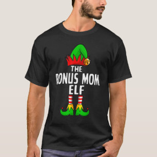 Bonus Mum Elf Matching Family Group Christmas Part T-Shirt