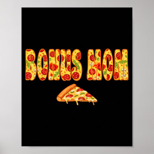 Bonus Mum Matching Birthday Squad Crew Pizza Poster