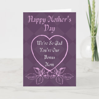 Bonus Mum Mother's Day Card