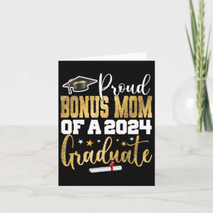 Bonus Mum Of A 2024 Graduate Cl Senior Graduation  Card