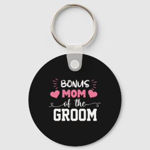 Bonus Mum Of The Groom Cute Stepmom Of Groom Weddi Key Ring