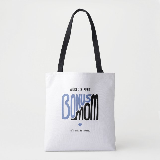 Bonus Mum Type Design Tote Bag (Front)