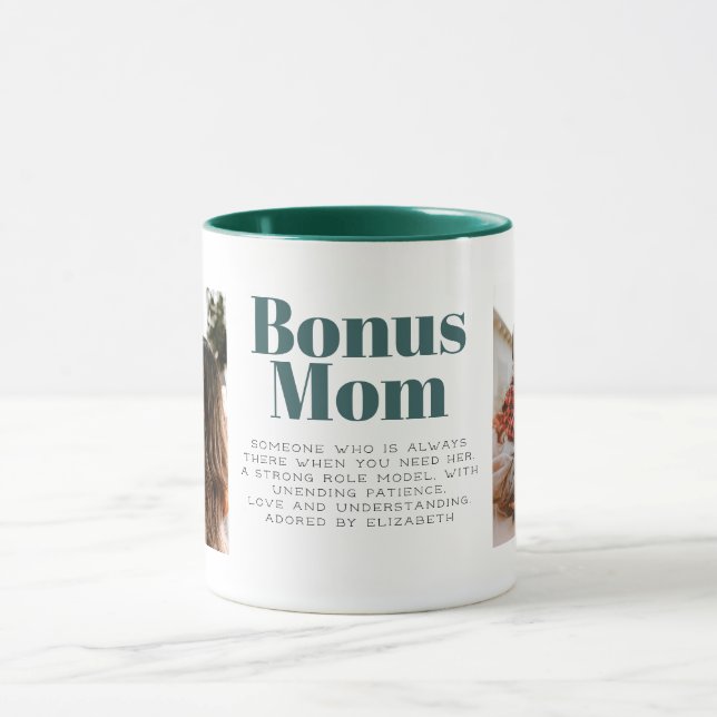 Bonus Mum Typography Customised  Mug (Center)