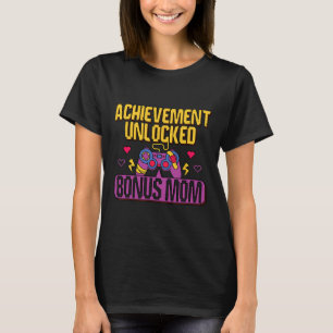 Bonus Mum Unlocked Video Game Stepmom Gaming Lover T-Shirt