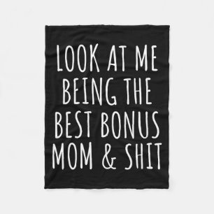 Bonus step mum mothers day from stepdaughter fleece blanket