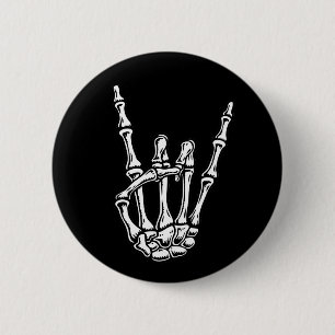 Bony Rock Hand 6 Cm Round Badge