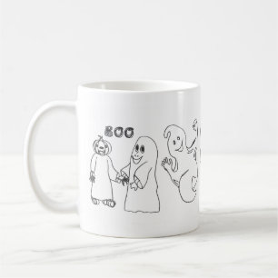 BOO 3 cute ghost trick or treaters Coffee Mug