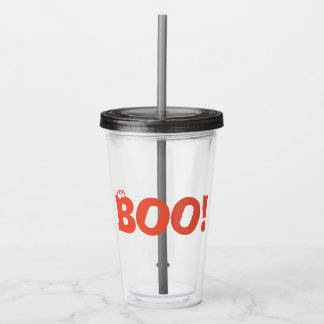 Boo! acrylic tumbler