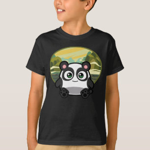 Boo as Panda Kids Dark T-Shirt