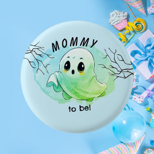 Boo Baby Shower Halloween Blue Themed Cute Party 3 Cm Round Badge