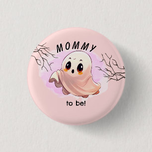 Boo Baby Shower Halloween Pink themed Cute Party 3 Cm Round Badge