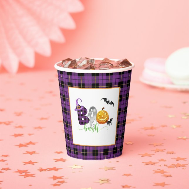 Boo-Bash Birthday Paper Cup - Halloween (Insitu)