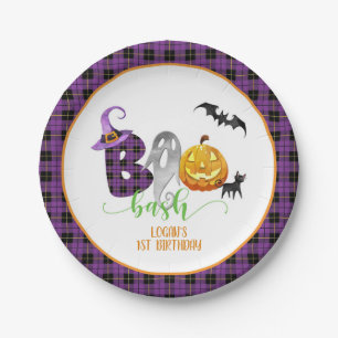 Boo Bash Birthday Party Plate - Custom