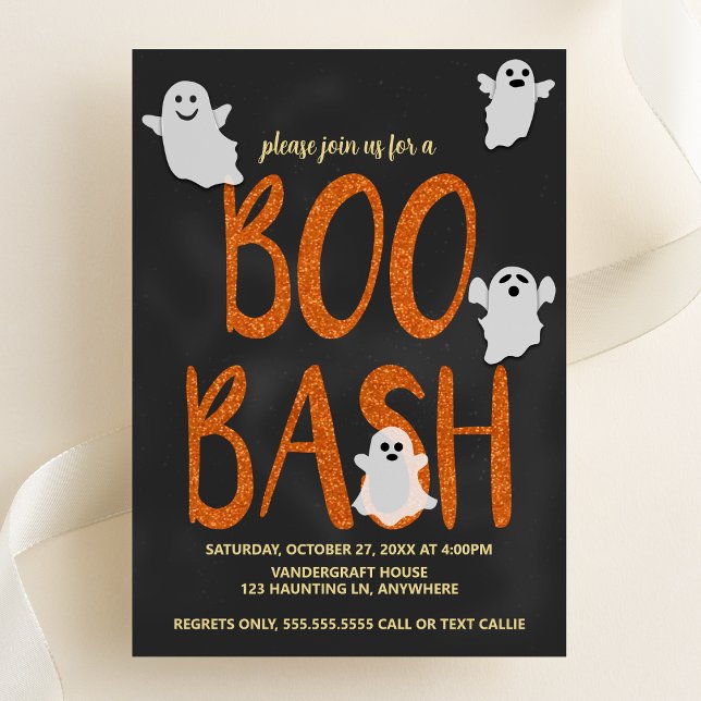 Boo Bash Halloween Party Invitation (Creator Uploaded)
