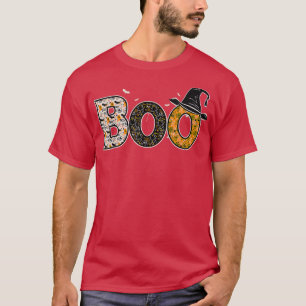 Boo Bats, Spiders And Witch Hat Funny Halloween G T-Shirt