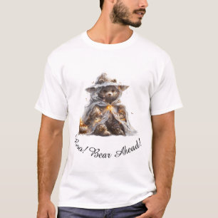 Boo! Bear Ahead! Teddy bear. Ghost Teddy T-Shirt