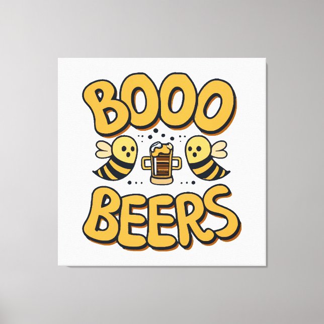 Boo Bees Canvas Print (Front)