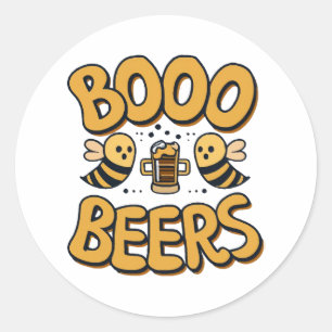 Boo Bees Classic Round Sticker