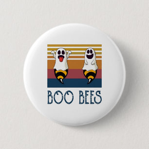 Boo Bees Couple Ghost Halloween shirt 6 Cm Round Badge