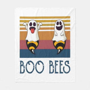 Boo Bees Couple Ghost Halloween shirt Fleece Blanket