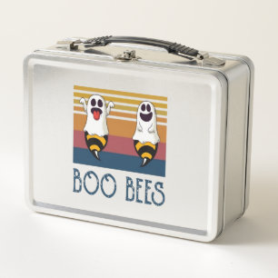 Boo Bees Couple Ghost Halloween shirt Metal Lunch Box