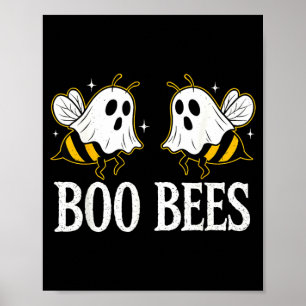 Boo Bees Couples Costume Funny for Women Halloween Poster