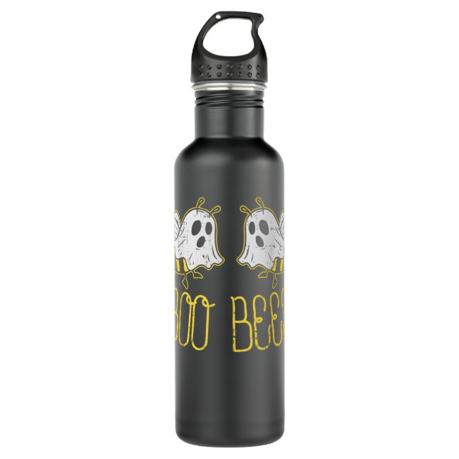 Boo Bees Funny Couples Halloween Costume For Adult 710 Ml Water Bottle (Front)
