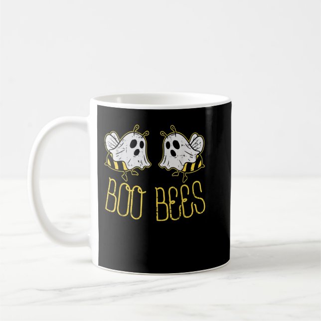 Boo Bees Funny Couples Halloween Costume For Adult Coffee Mug (Left)