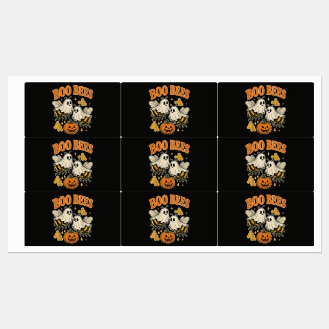 Boo Bees Funny Ghost Bee Pun Cute Halloween (Sheet)
